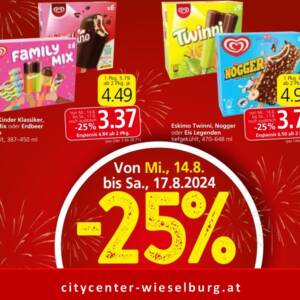 Eis Aktion bei Spar Moser