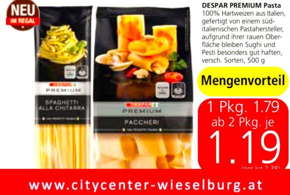 Paste von Feinsten bei Spar Moser