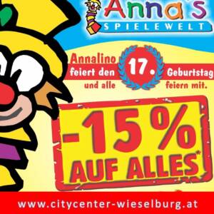 Anna`s Spielewelt Geburtstagsfest 3. – 5. Oktober