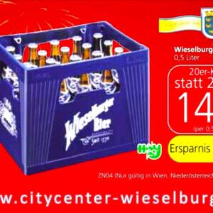 Wieselburger Bier Aktion bei Spar Moser