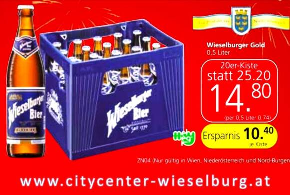 Wieselburger Bier Aktion bei Spar Moser