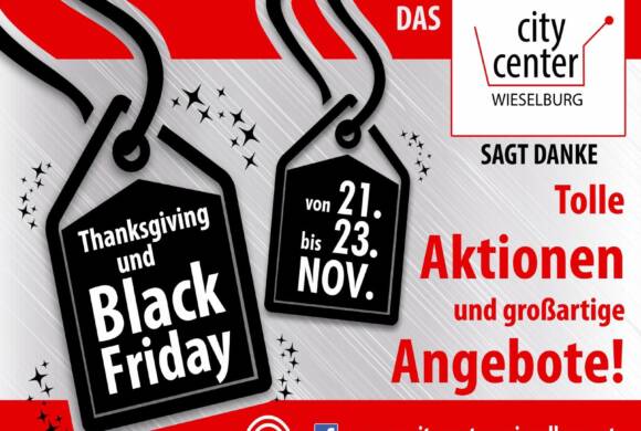 Das CCW sagt Danke: Thank`s Giving & Black Friday