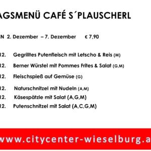 Mittagsteller Café s`Plauscherl